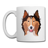 Collie Coffee/Tea Mug - white